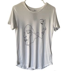 NWT Graphic Mister Tee Profile Top